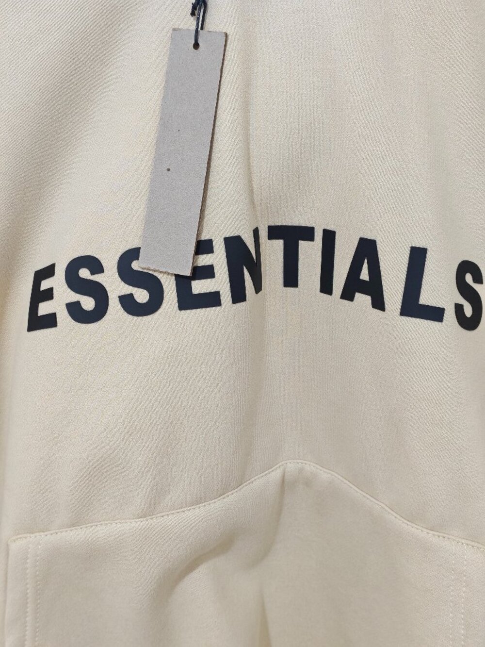 Beige Essentials Fear Of God Hoodie Unisex - Picture 2 of 7